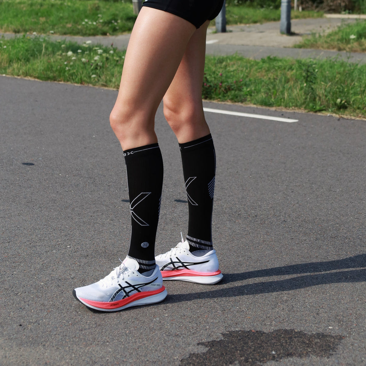 Running Socks Women 2-Pack | Black / Light Grey