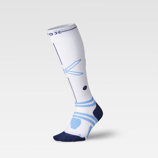 Running Socks Men | White / LightBlue