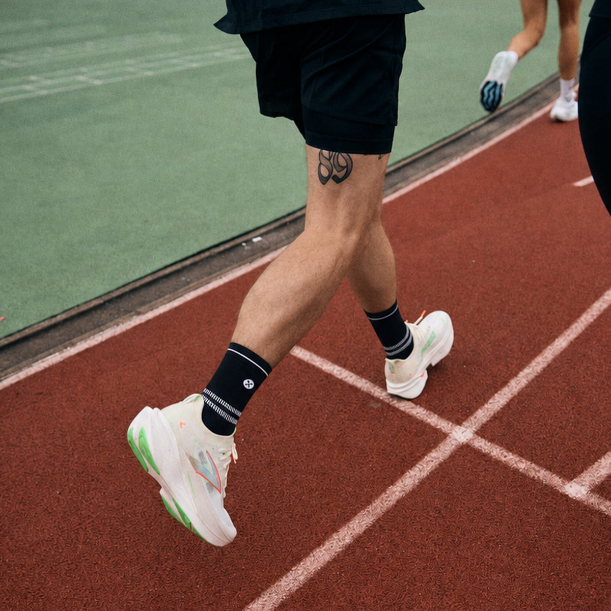 Running Ankle Socks Men | Black / Light Grey