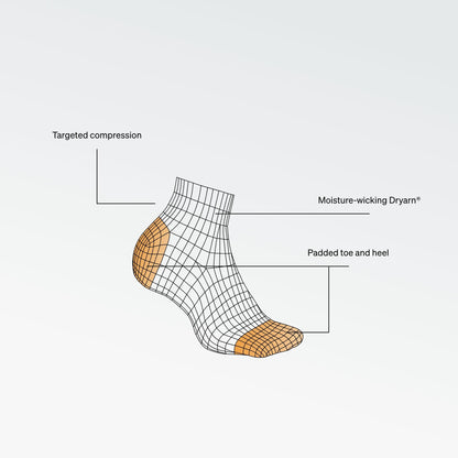 Running Low-Cut Socks Women | Black / Light Grey