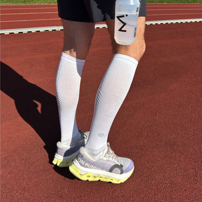 Running Socks Men | White / Grey