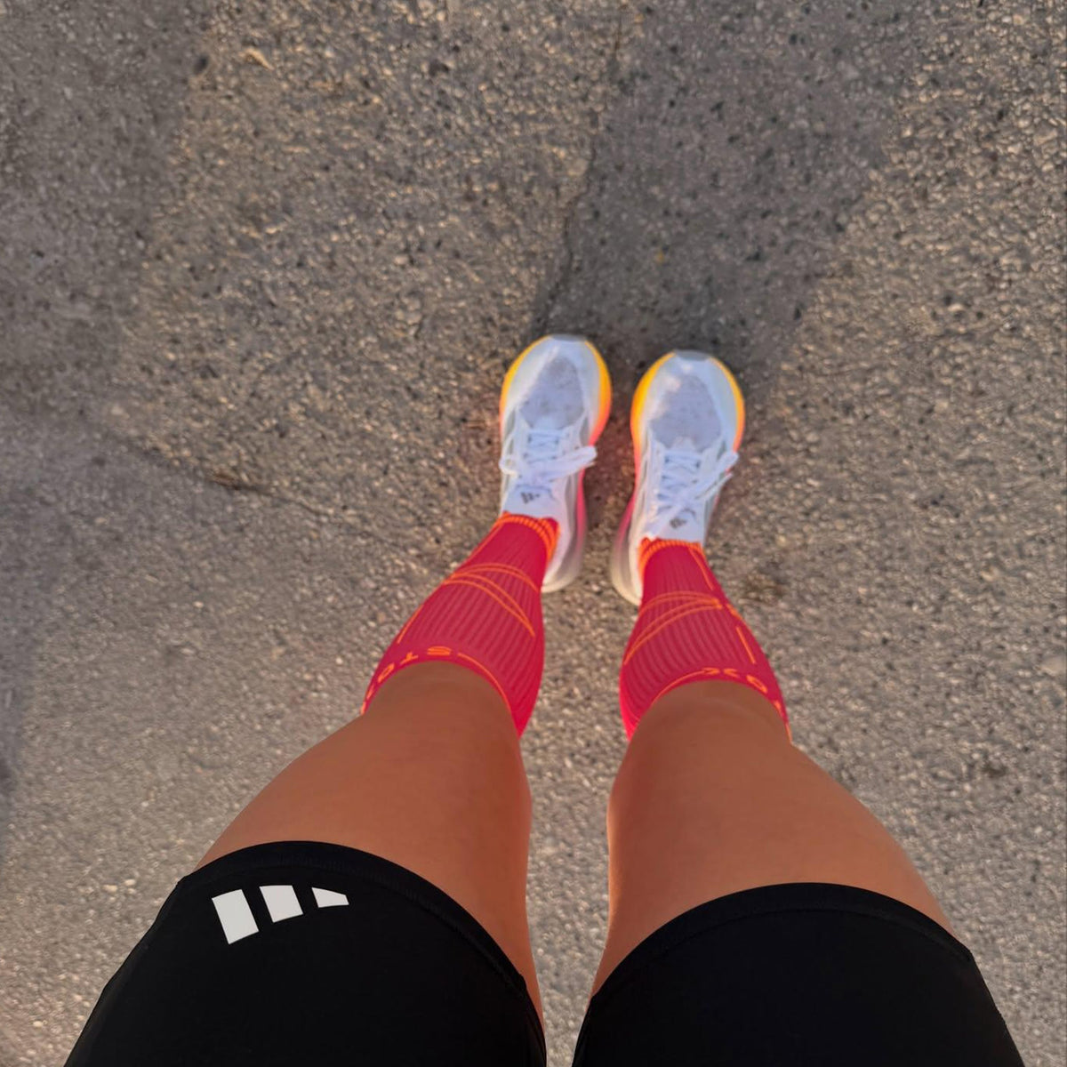 Running Socks Women | Pink Fluo / Orange