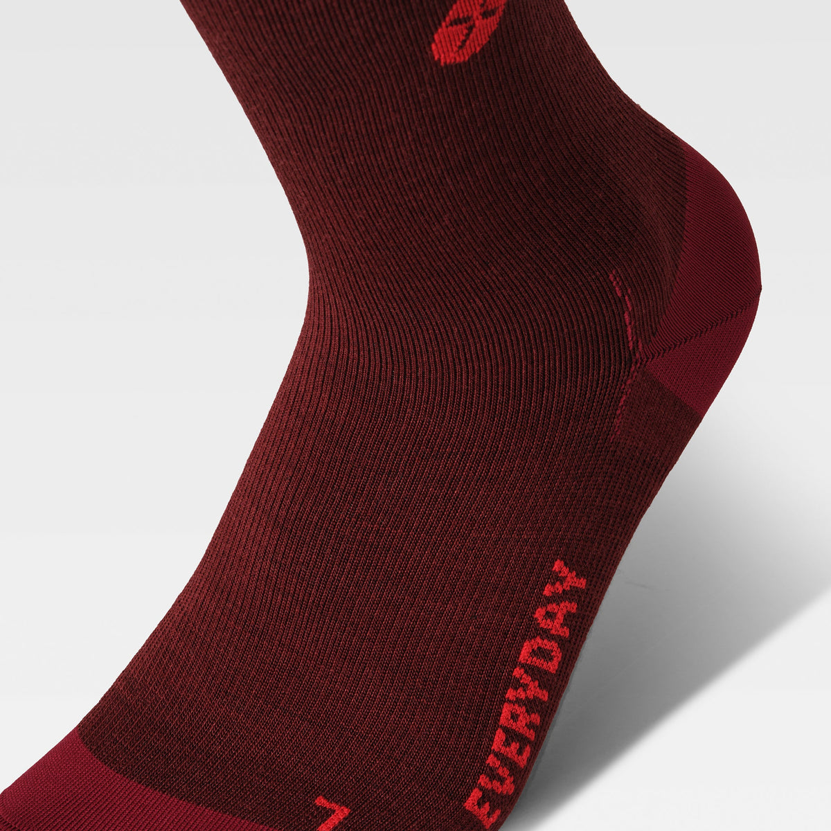 Merino Everyday Ankle Socks Women | Bordeaux / Red