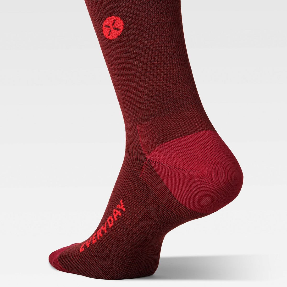 Merino Everyday Socks Women | Bordeaux / Red