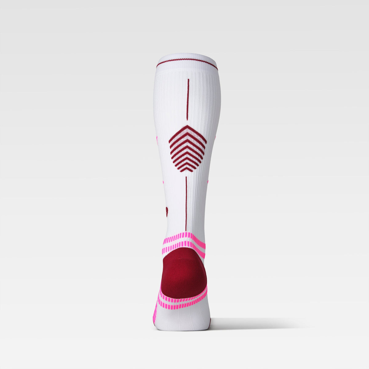 Running Socks Women | White / Bordeaux
