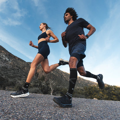 Running Socks Men | Black / Grey