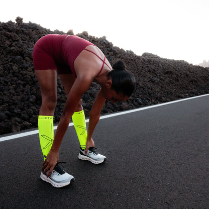 Running Socks Women | Yellow Fluo / Black