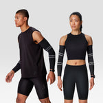 Running Arm Sleeves Unisex | Black / Light Grey