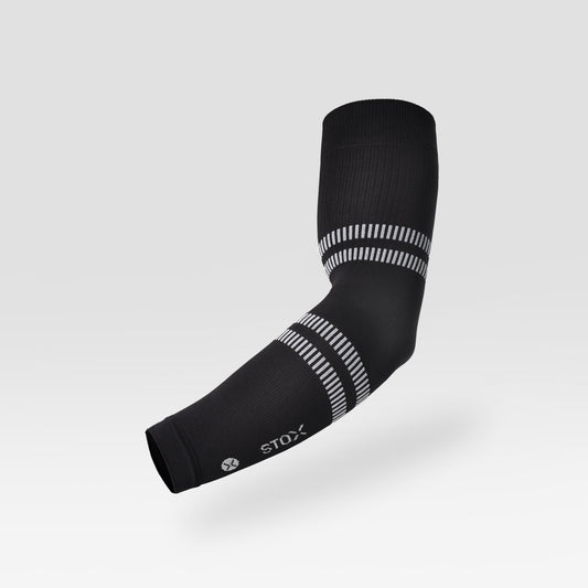 Running Arm Sleeves Unisex | Black / Light Grey