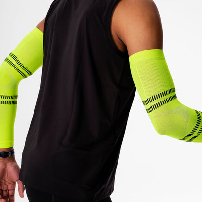 Running Arm Sleeves Unisex | Yellow Fluo / Black