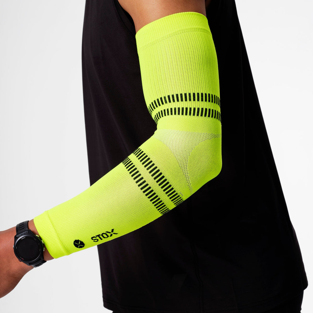 Running Arm Sleeves Unisex | Yellow Fluo / Black