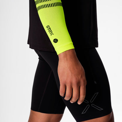 Running Arm Sleeves Unisex | Yellow Fluo / Black