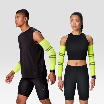 Running Arm Sleeves Unisex | Yellow Fluo / Black
