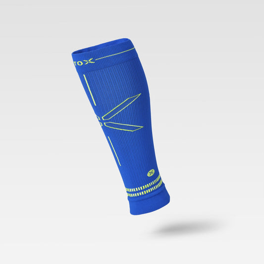 Calf Sleeves Men | Blue / Yellow