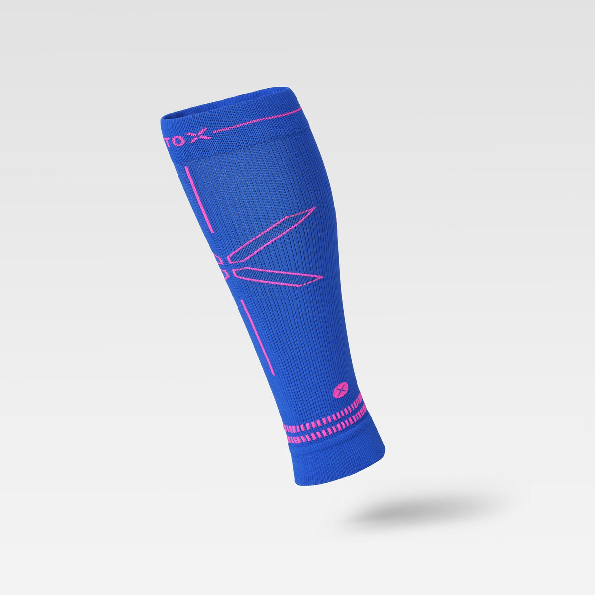 Calf Sleeves Women | Blue / Pink Fluo