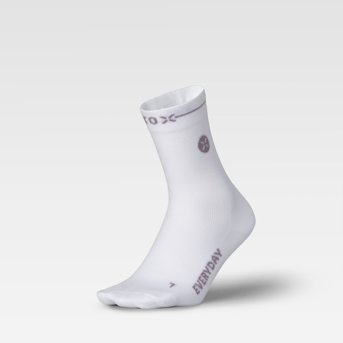 Cotton Everyday Ankle Socks Men 2-Pack | White / Grey