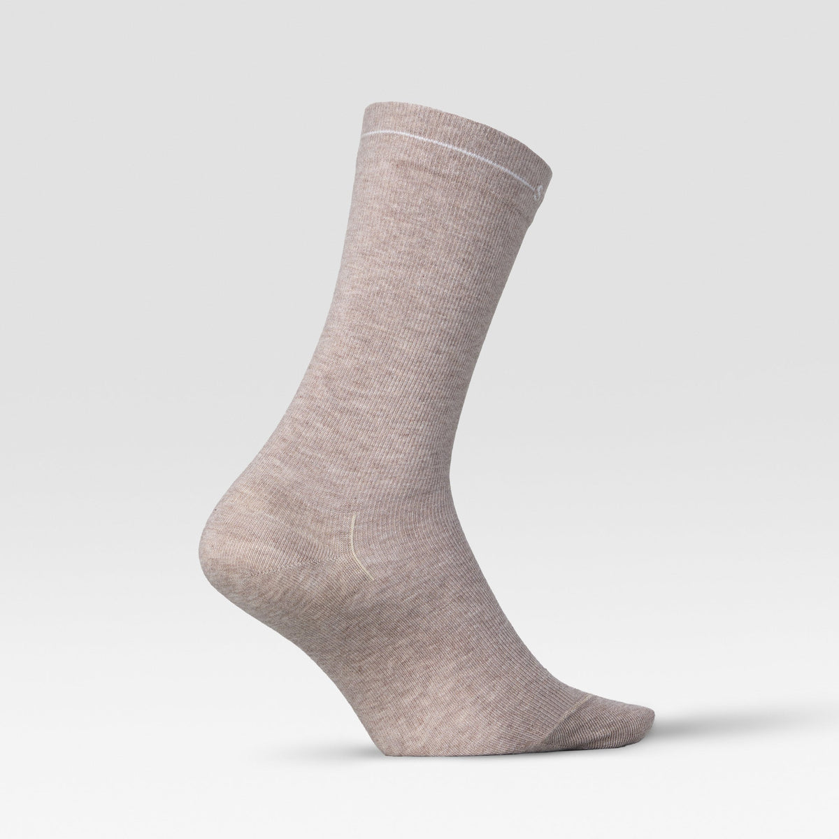 Cotton Everyday Ankle Socks Women | Beige Melange / White