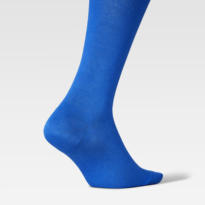 Cotton Everyday Socks Men | Bright Blue / White