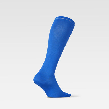 Cotton Everyday Socks Men | Bright Blue / White
