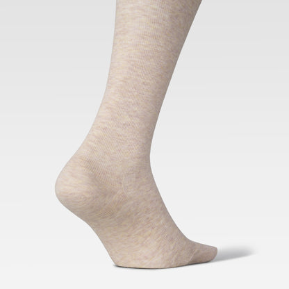 Cotton Everyday Socks Women | Sand Melange / Pink