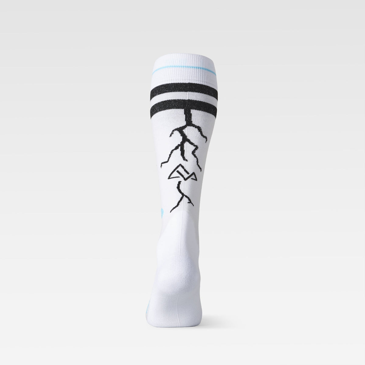 Merino Snow Socks Women – Leon Vockensperger Edition | White / Black / Turquoise