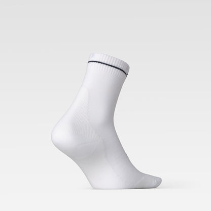 Merino Hiking Ankle Socks Women | White / Navy