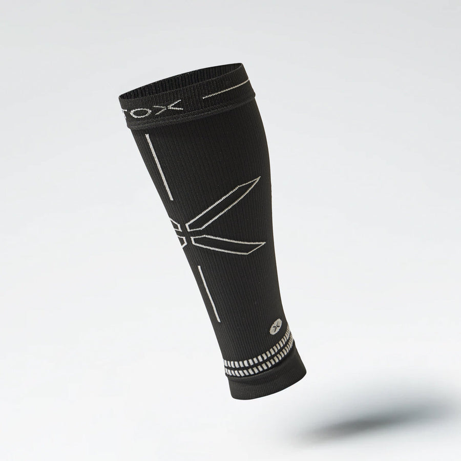 Calf Sleeves Men | Black / Light Grey