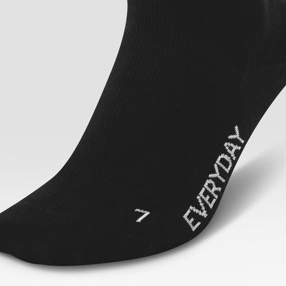 Cotton Everyday Ankle Socks Men 2-Pack | Black / White