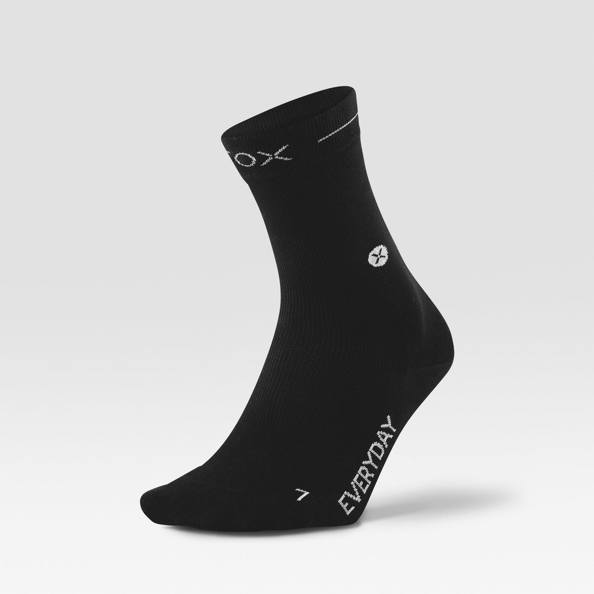 Cotton Everyday Ankle Socks Men 2-Pack | Black / White
