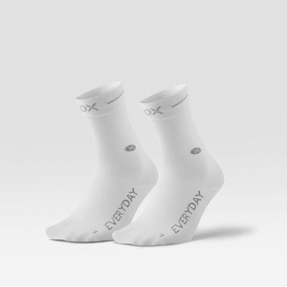 Cotton Everyday Ankle Socks Women 2-Pack | White / Grey