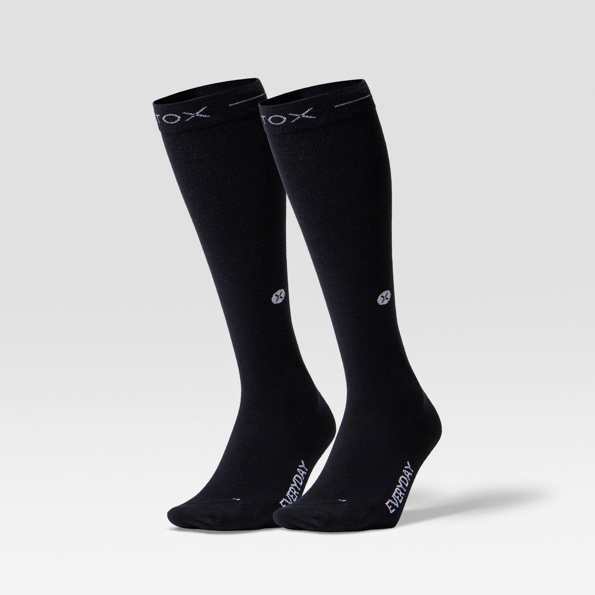 Cotton Everyday Socks Men 2-Pack | Black / White