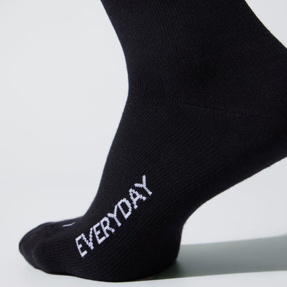 Cotton Everyday Socks Men 2-Pack | Black / White