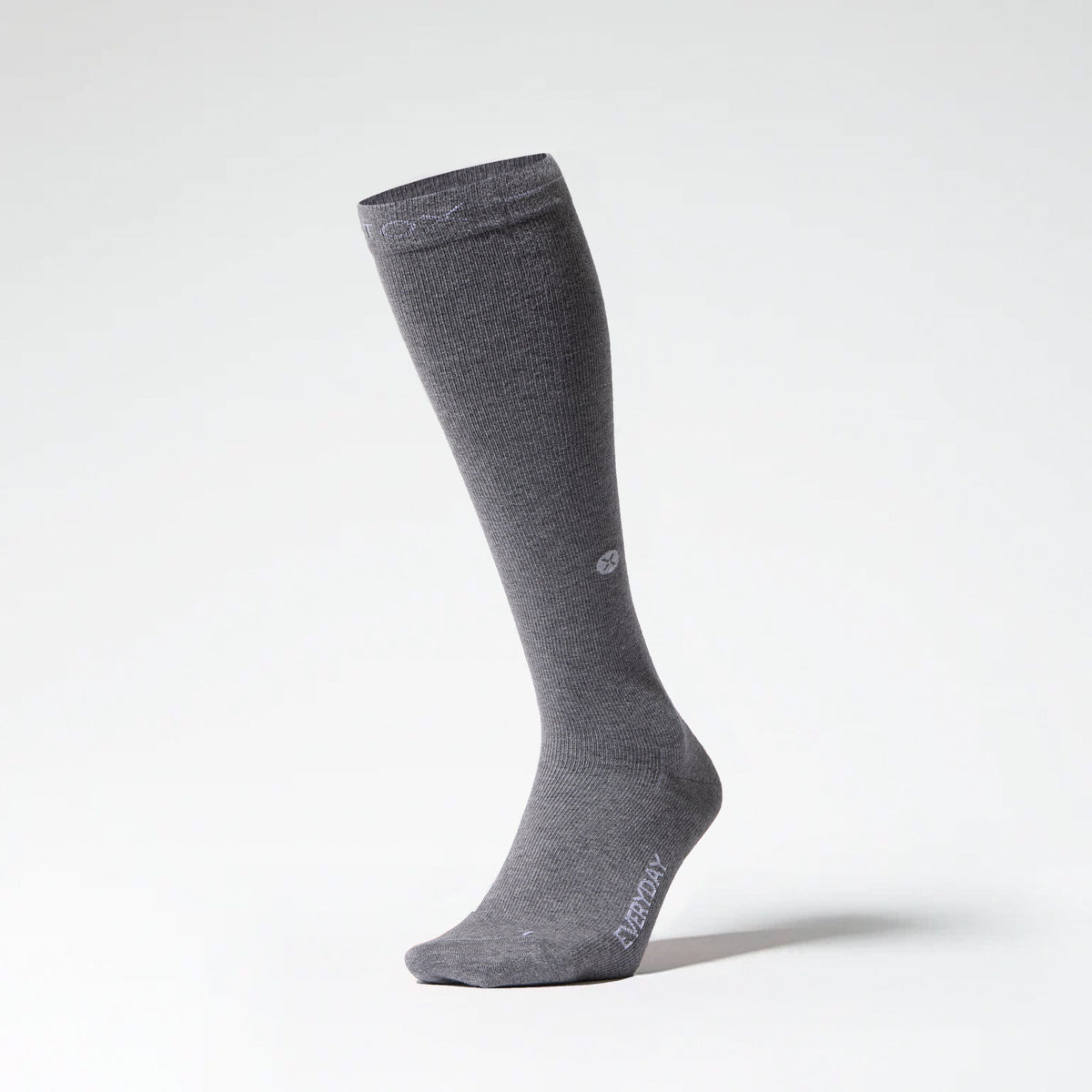 Cotton Everyday Socks Men | Mid Grey / White