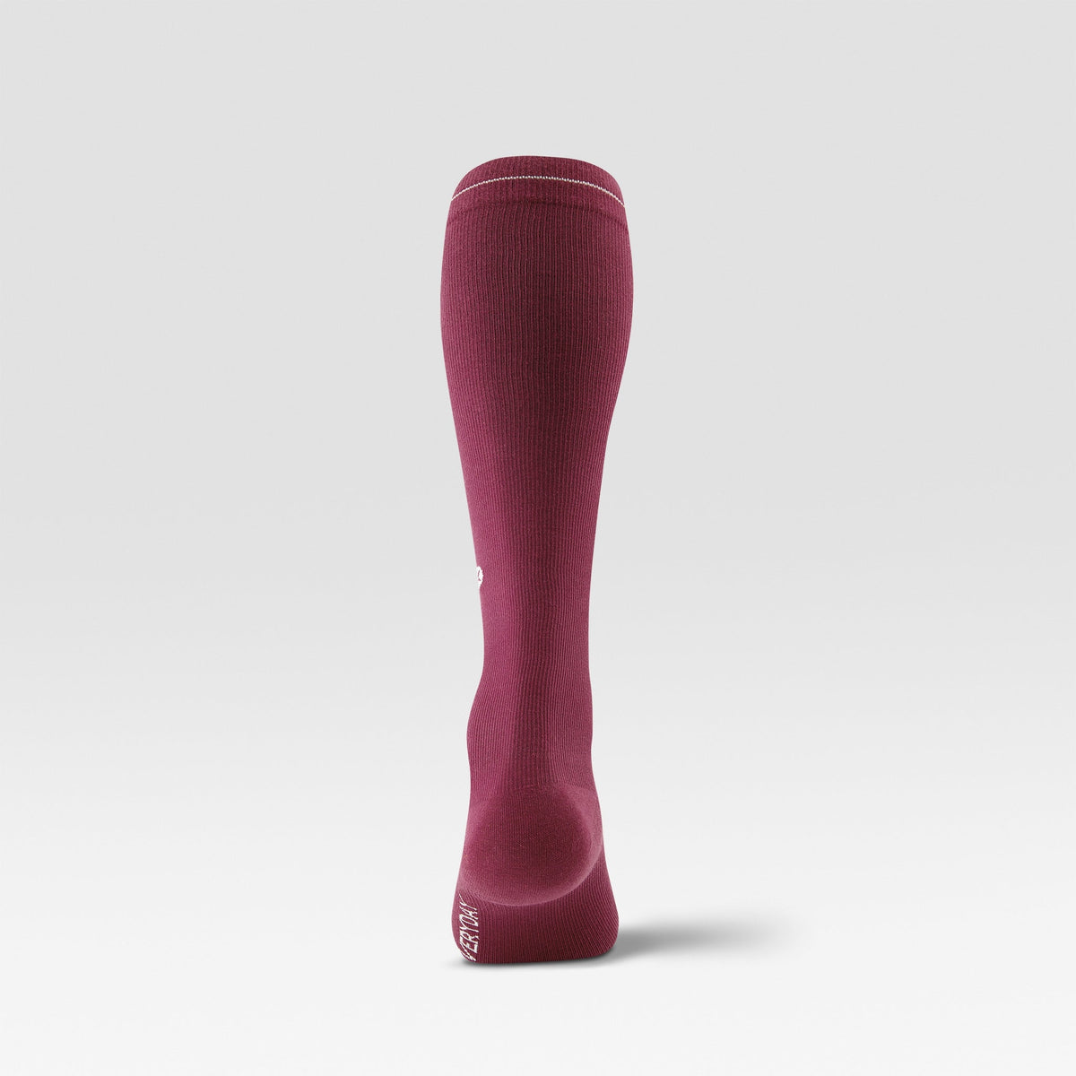 Cotton Everyday Socks Women | Bordeaux / White