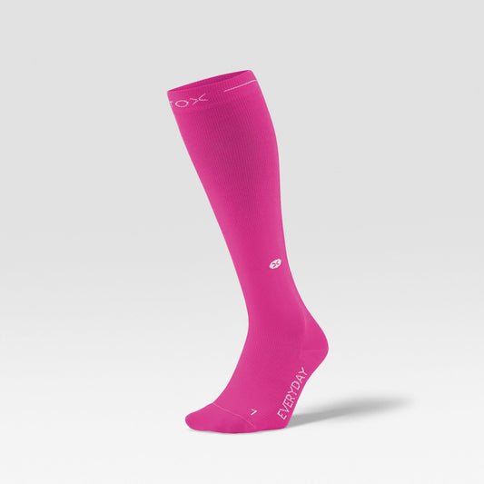 Cotton Everyday Socks Women | Pink / White
