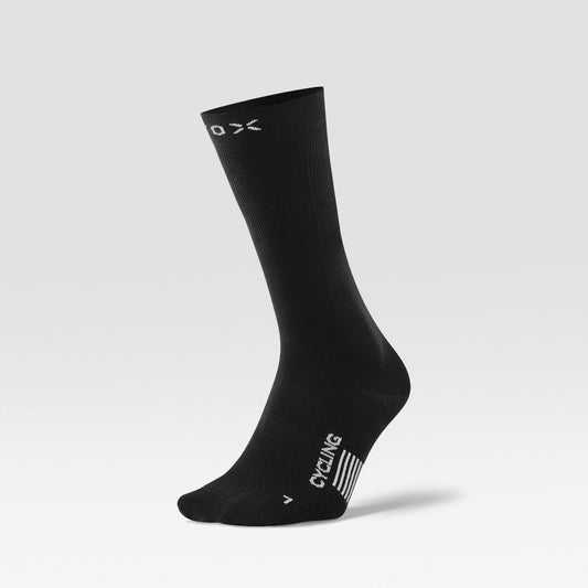 Cycling Mid-Calf Socks Men | Black / White
