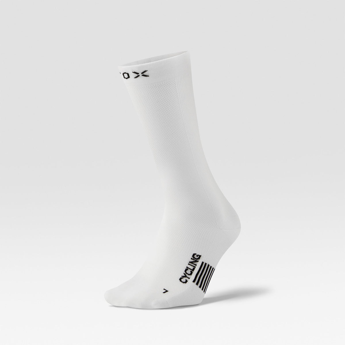 Cycling Mid-Calf Socks Men | White / Black
