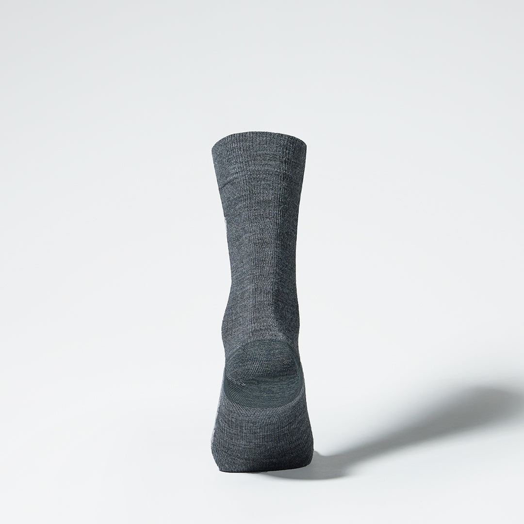 Merino Everyday Mid Calf Socks Women 3-Pack | Mid Grey / Pink