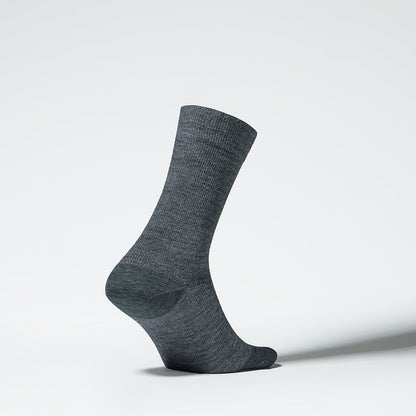 Merino Everyday Mid Calf Socks Women 3-Pack | Mid Grey / Pink