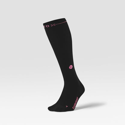 Merino Everyday Socks Women 2-Pack | Black / Fuchsia