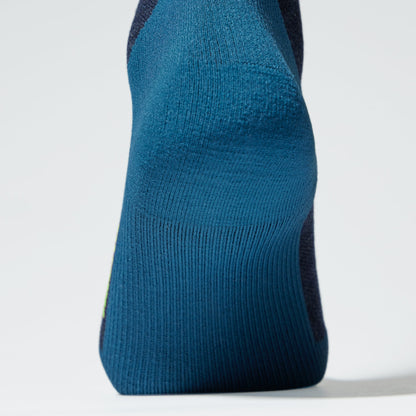Merino Hiking Ankle Socks Men | Dark Blue / Green