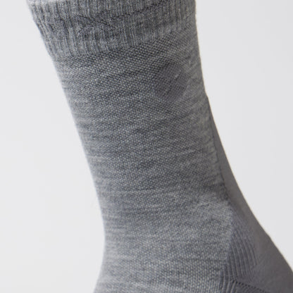 Merino Hiking Ankle Socks Women | MidGrey / Grey