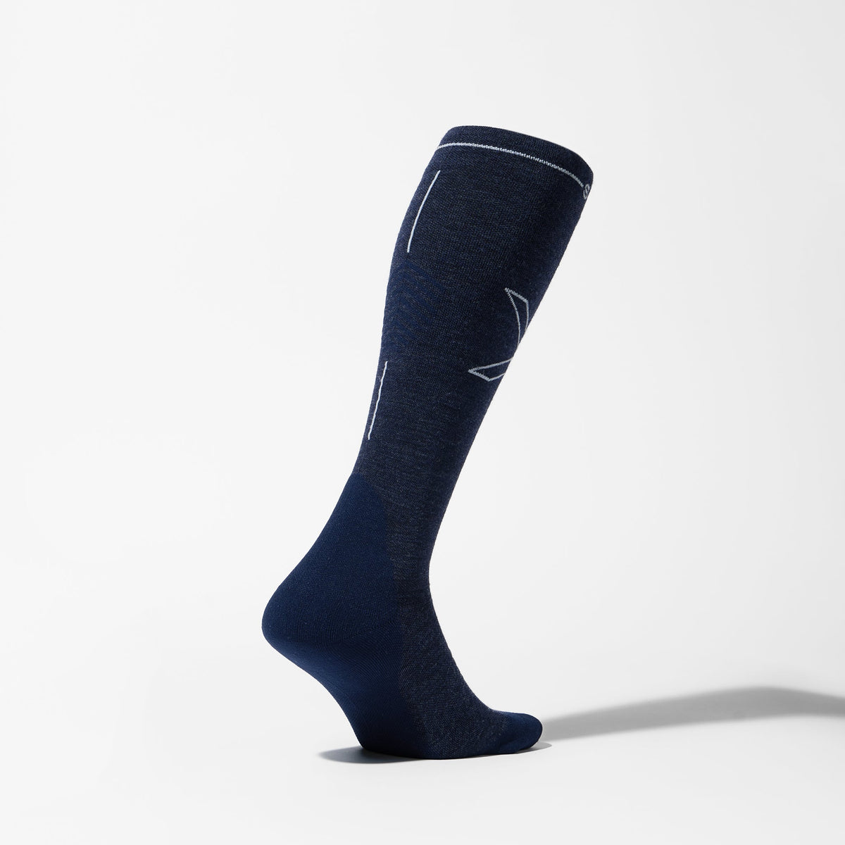 Merino Hiking Socks Men | Blue / Light Grey