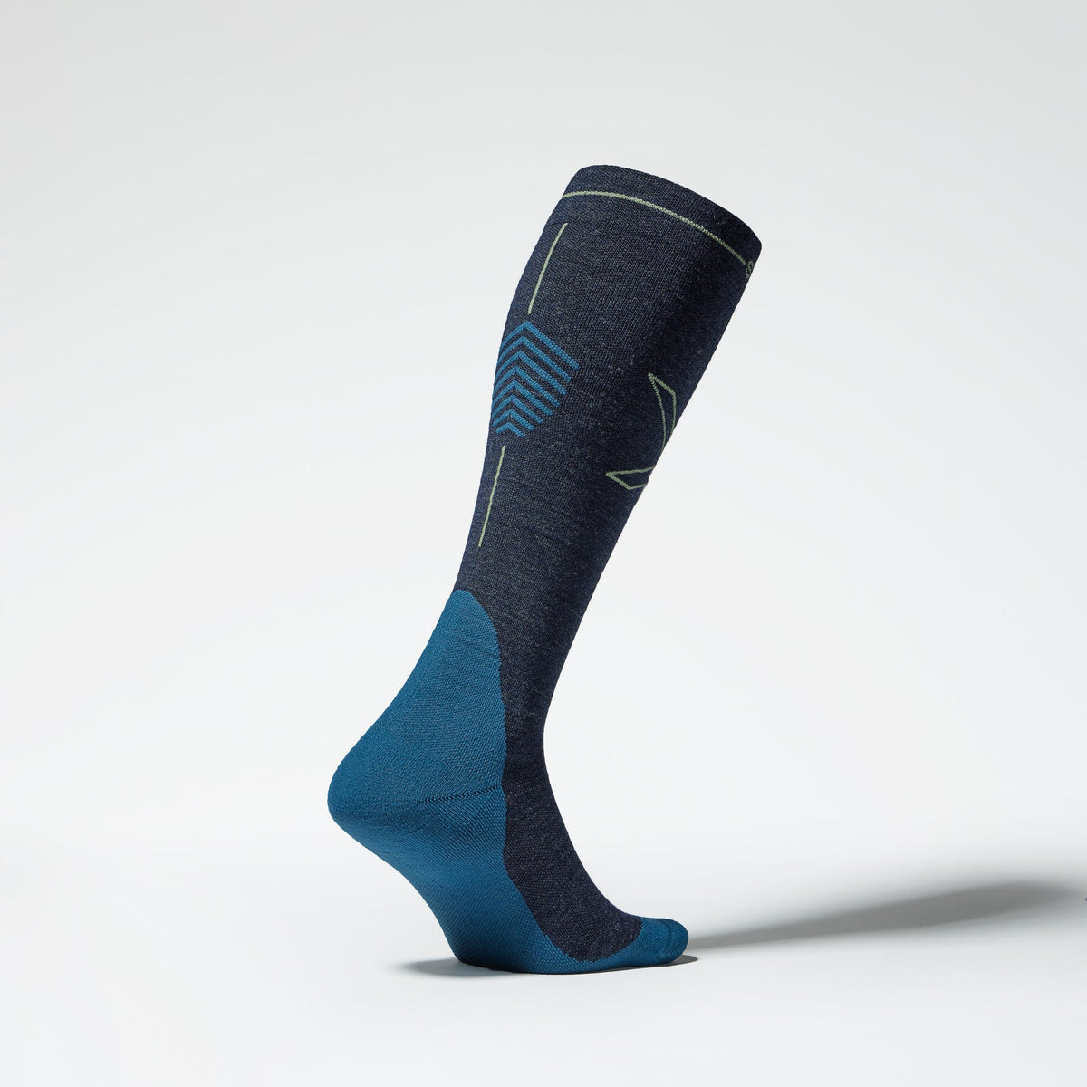 Merino Hiking Socks Men | Dark Blue / Olive