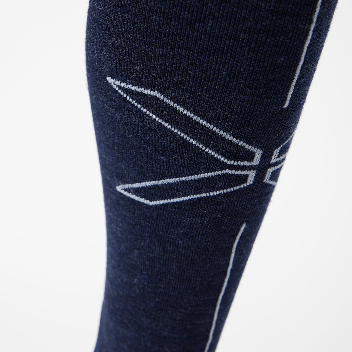 Merino Hiking Socks Women | Blue / Light Grey