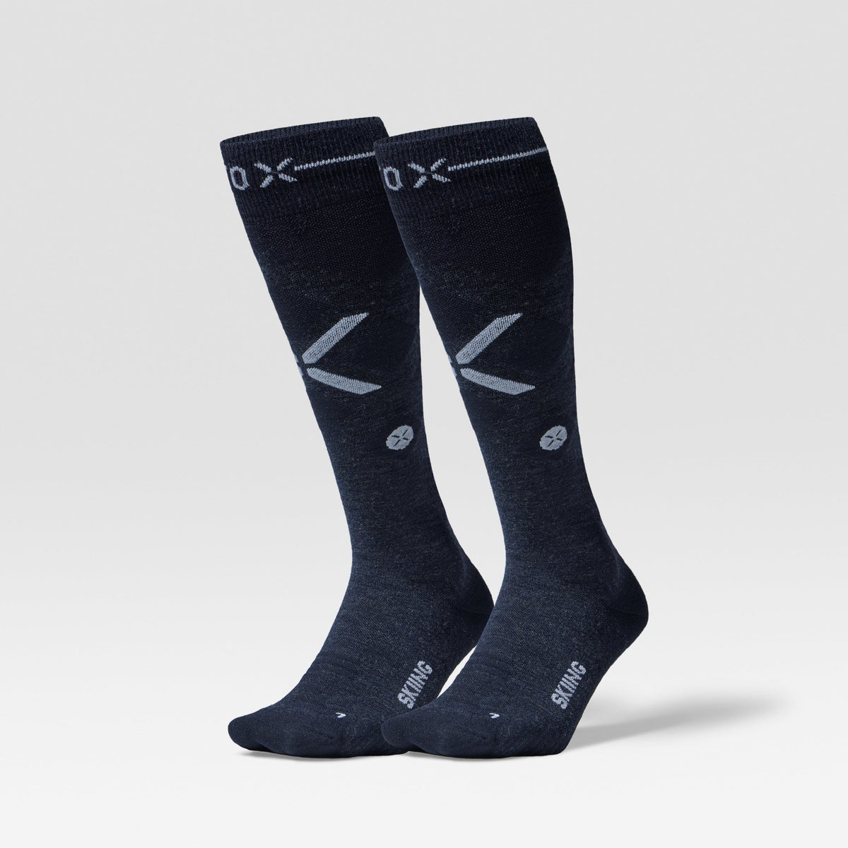 Merino Skiing Socks Men 2-Pack | Navy / White