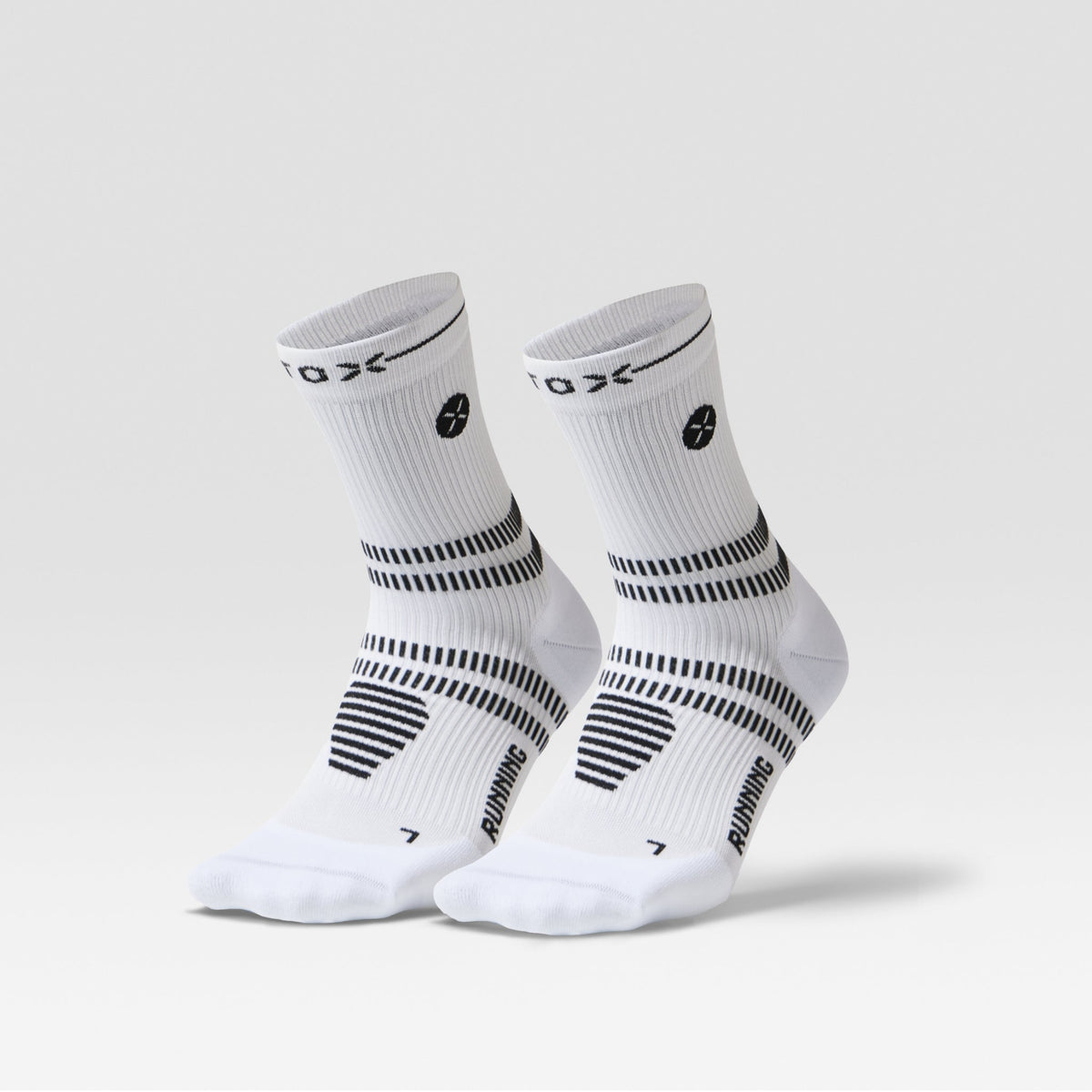 Running Ankle Socks Men 2-Pack | White / Black
