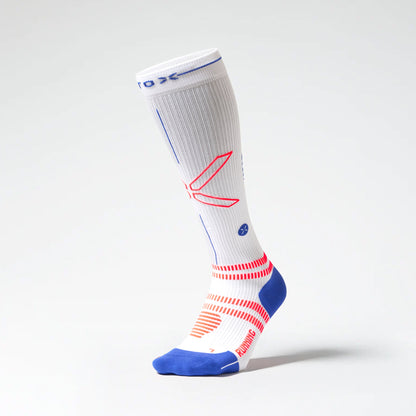 Running Socks Women | White / Orange