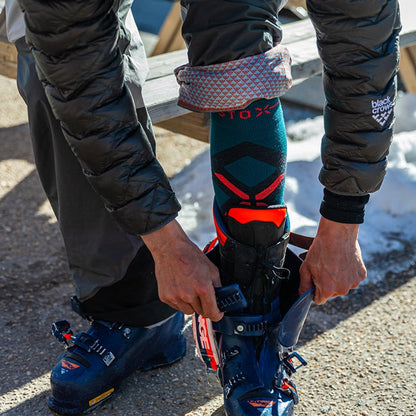 Merino Skiing Socks Men | Turquoise / Cobalt