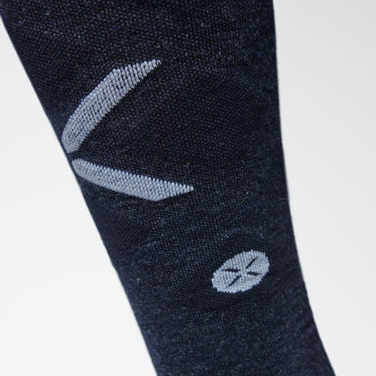 Merino Skiing Socks Men 2-Pack | Navy / White